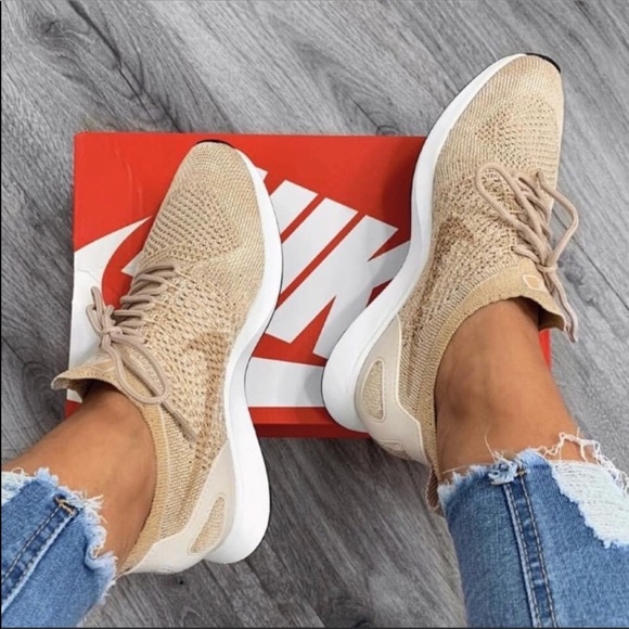 Nike Shoes - Nike Air zoom mariah flyknit racer sneaker biege